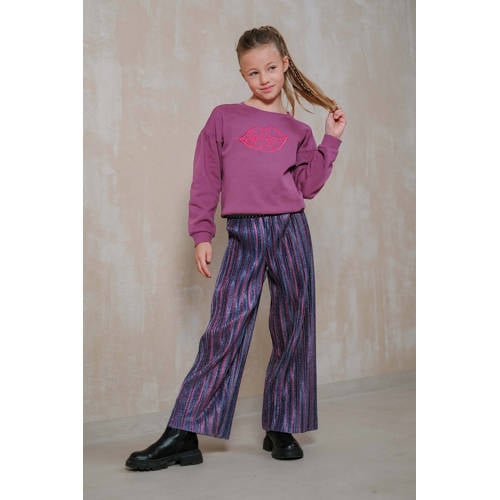 Like Flo loose casual broek paars afbeelding