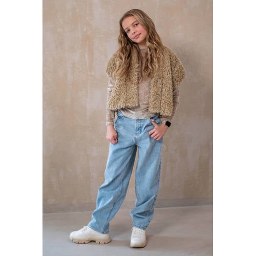 Like Flo Young loose fit jeans light blue denim afbeelding