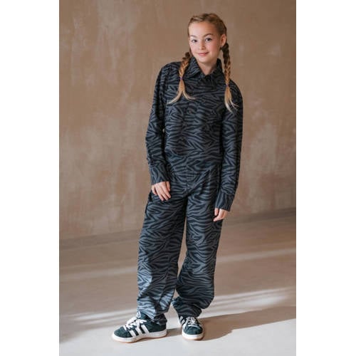 Like Flo Young wide leg cargo broek grijs afbeelding