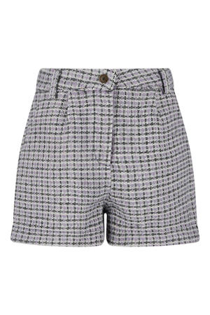 casual short met wol paars