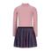 Like Flo midi jurk rib gebreid roze