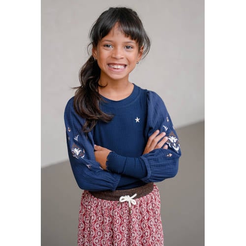 Like Flo blousetop donkerblauw afbeelding