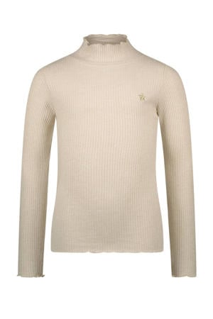 longsleeve beige met glitter