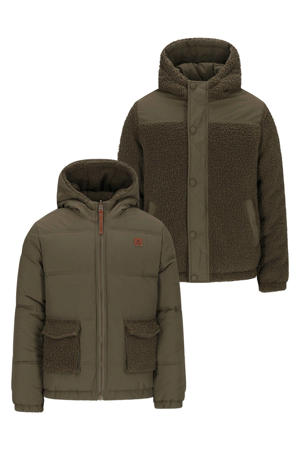 reversible jas groen