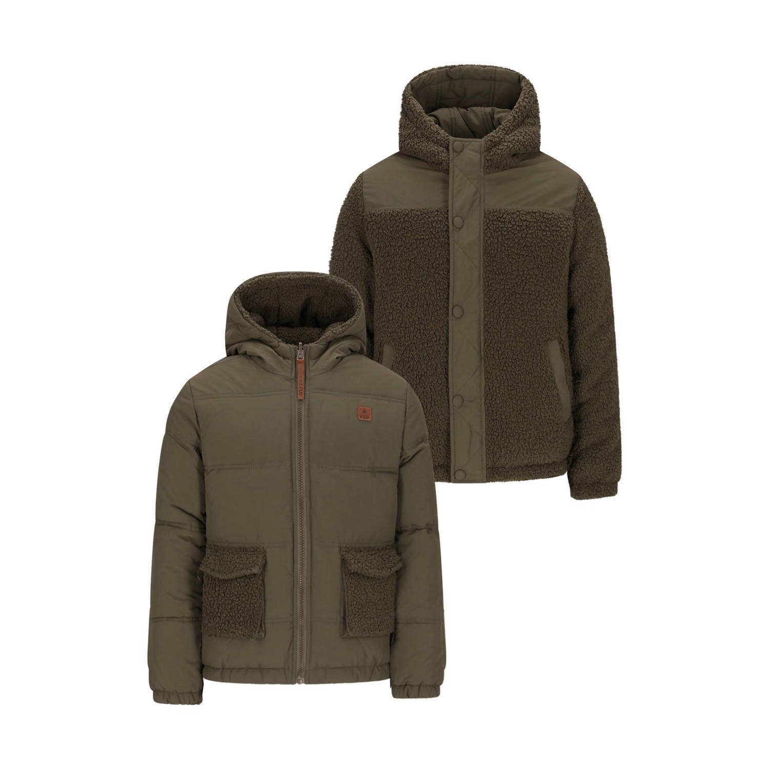 Like Flo Boys reversible jas groen