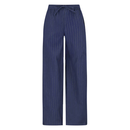 Like Flo Young wide leg casual broek blauw afbeelding