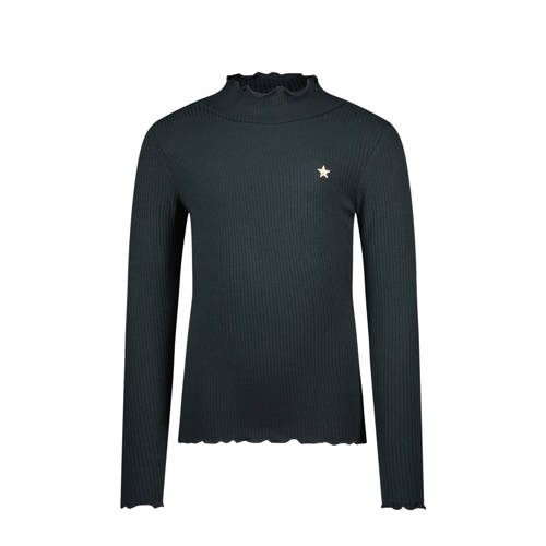 Like Flo longsleeve antraciet rib gebreid afbeelding