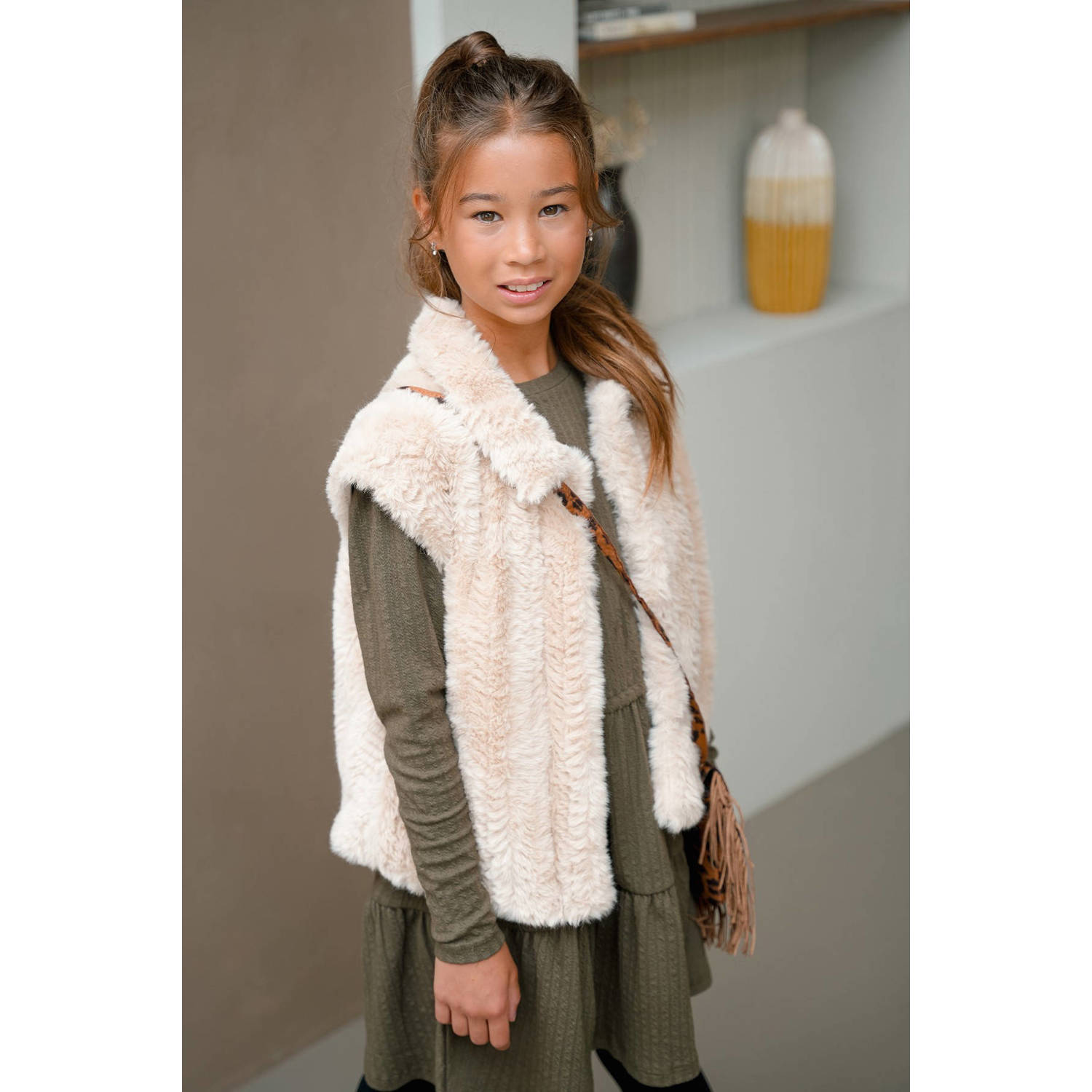 Like Flo midi jurk groen