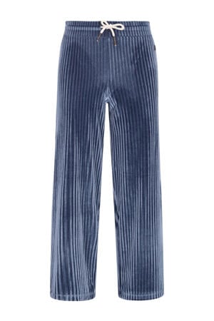 fluwelen loose casual broek blauw