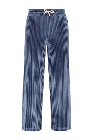 fluwelen loose casual broek blauw