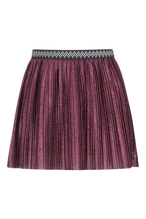 korte rok met glitter rood