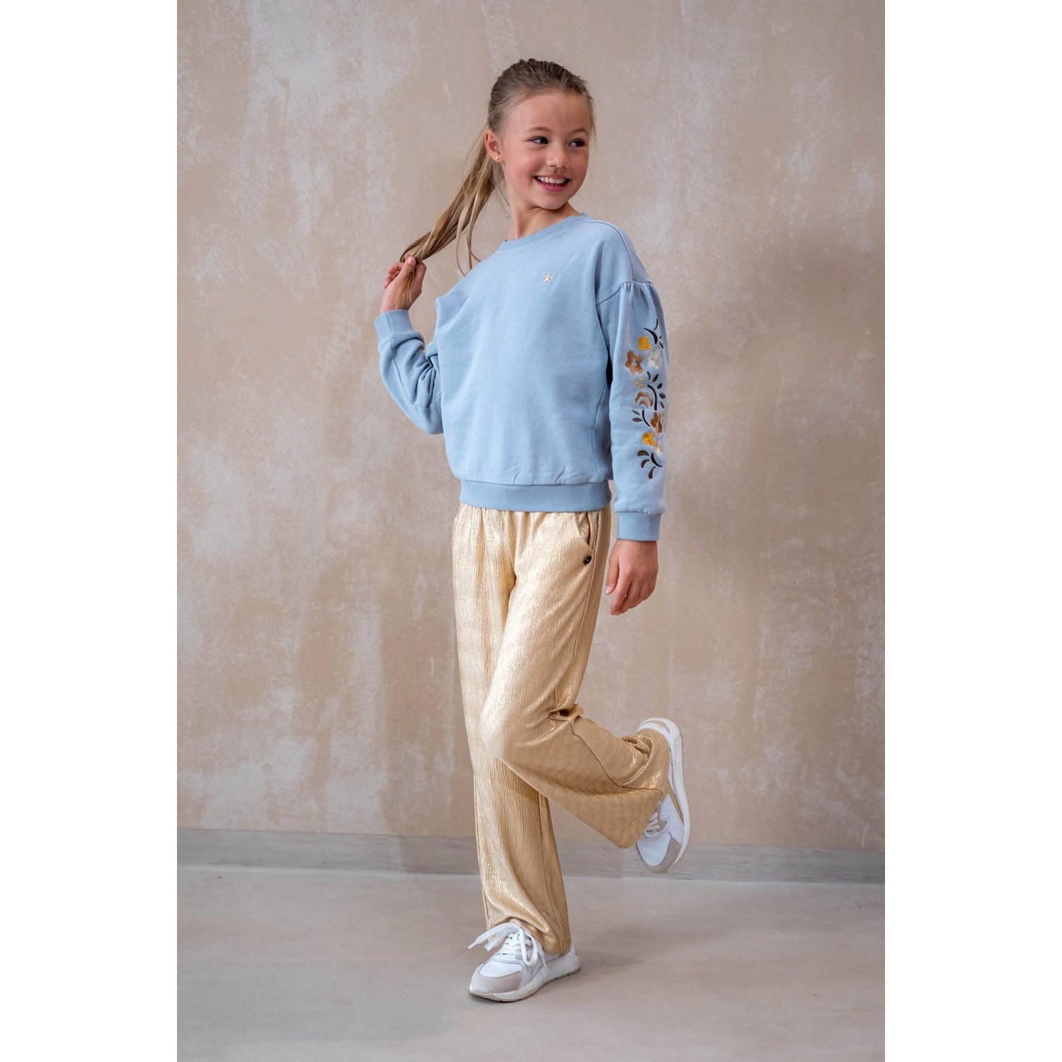 Like Flo sweater lichtblauw