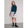 Like Flo midi jurk rib gebreid donkerblauw