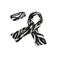 Like Flo sjaal + hoofdband zwart/wit