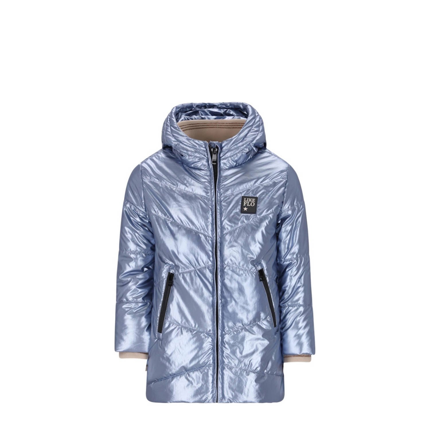 Like Flo gewatteerde jas blauw