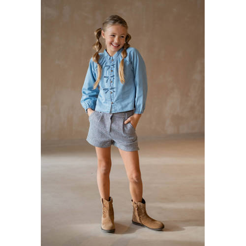 Like Flo denim blouse lichtblauw afbeelding