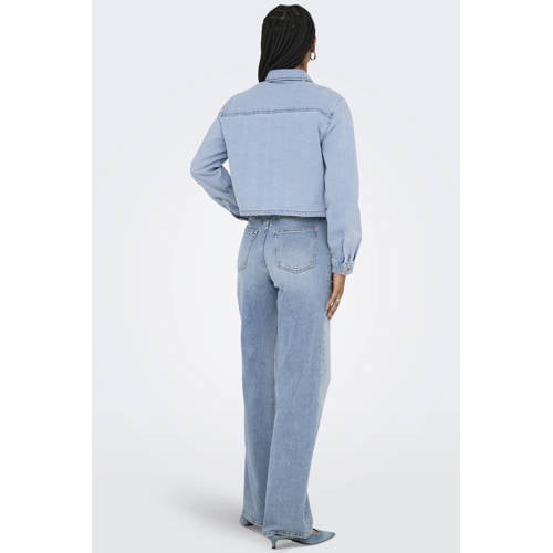 JDY denim blouse light blue denim afbeelding