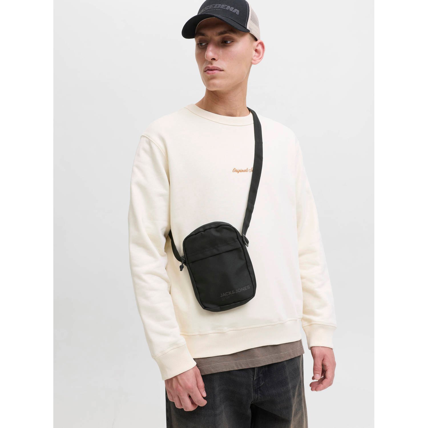 JACK & JONES crossbody tas JACKENORA zwart