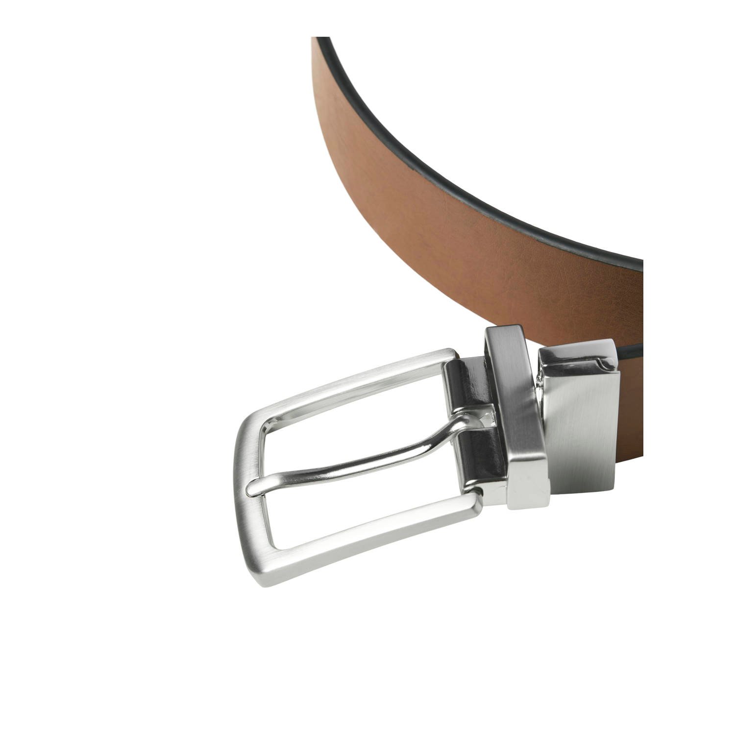 JACK & JONES leren riem JACRIO cognac