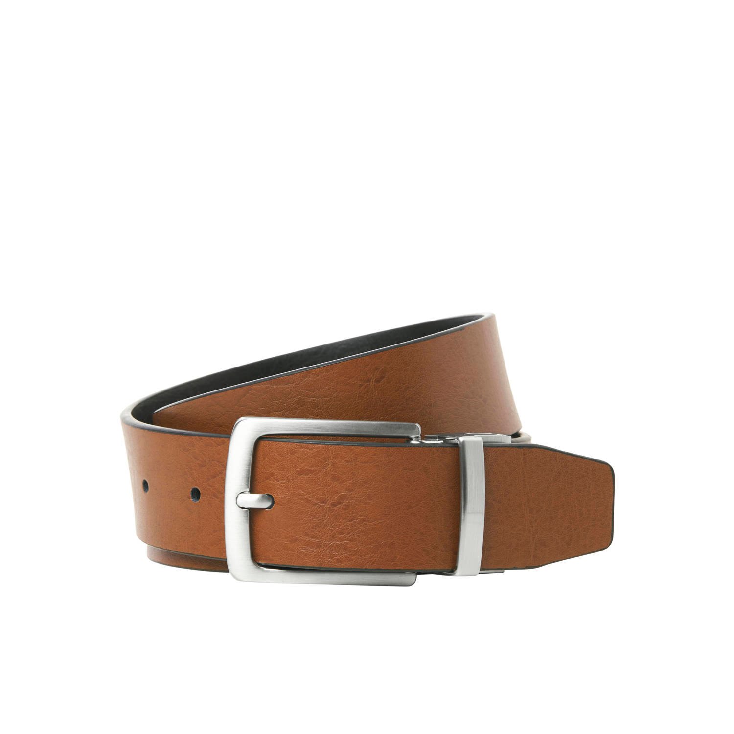 JACK & JONES leren riem JACRIO cognac