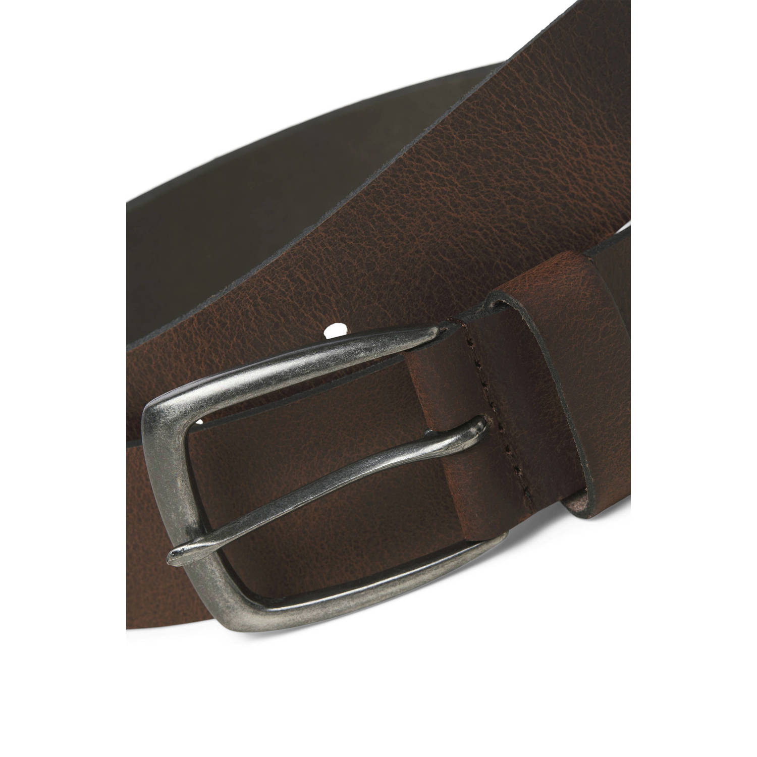 JACK & JONES leren riem JACMICHAEL bruin