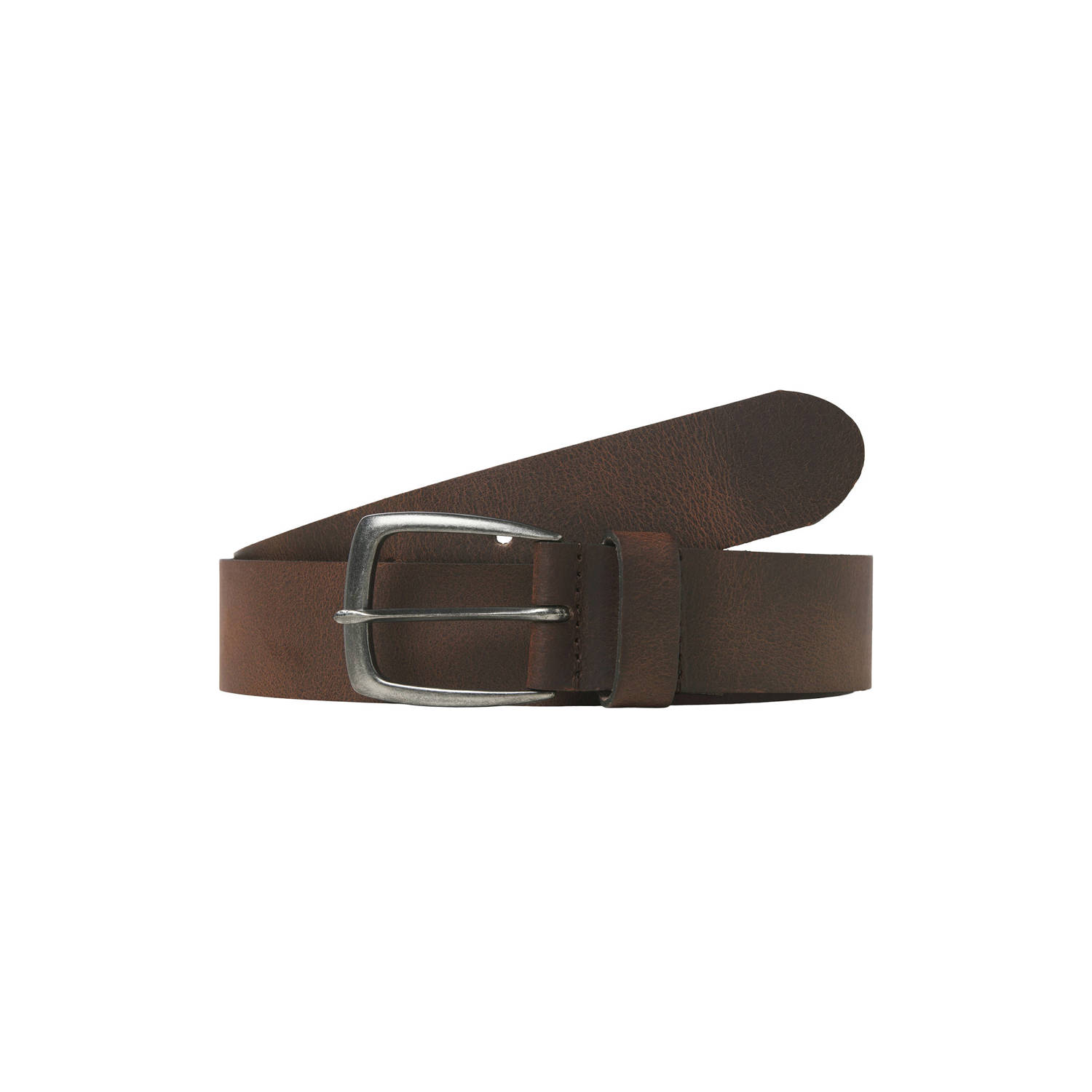 JACK & JONES leren riem JACMICHAEL bruin