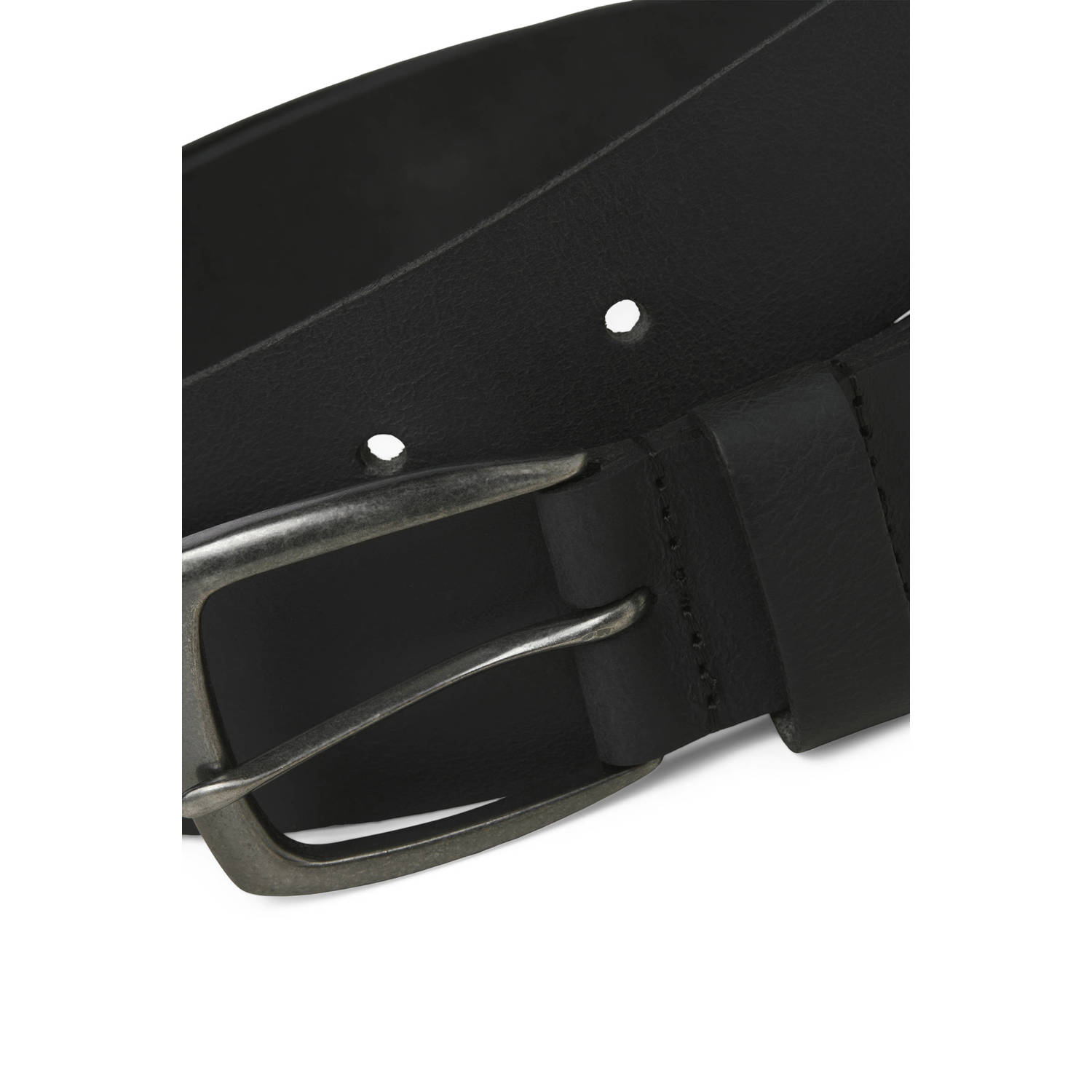 JACK & JONES leren riem JACMICHAEL zwart