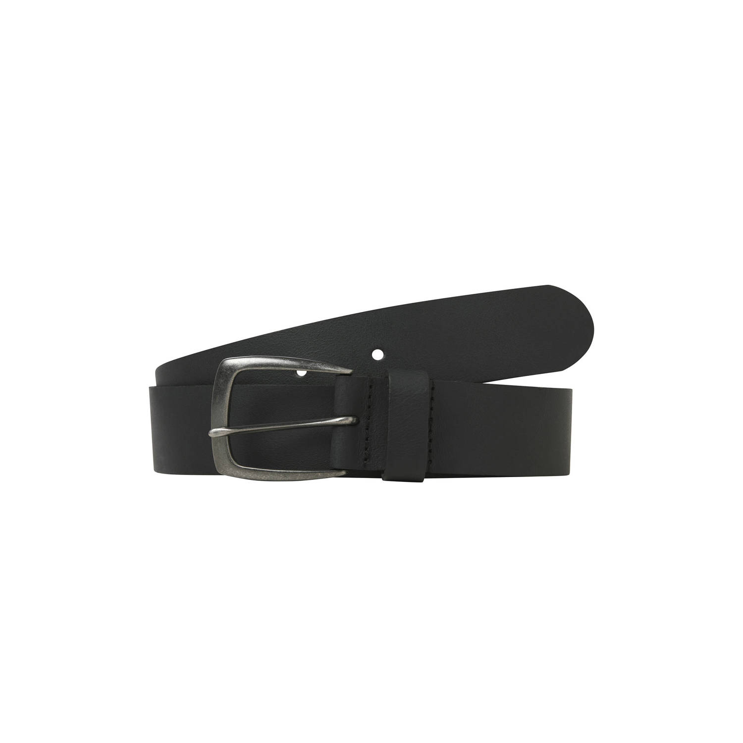 JACK & JONES leren riem JACMICHAEL zwart