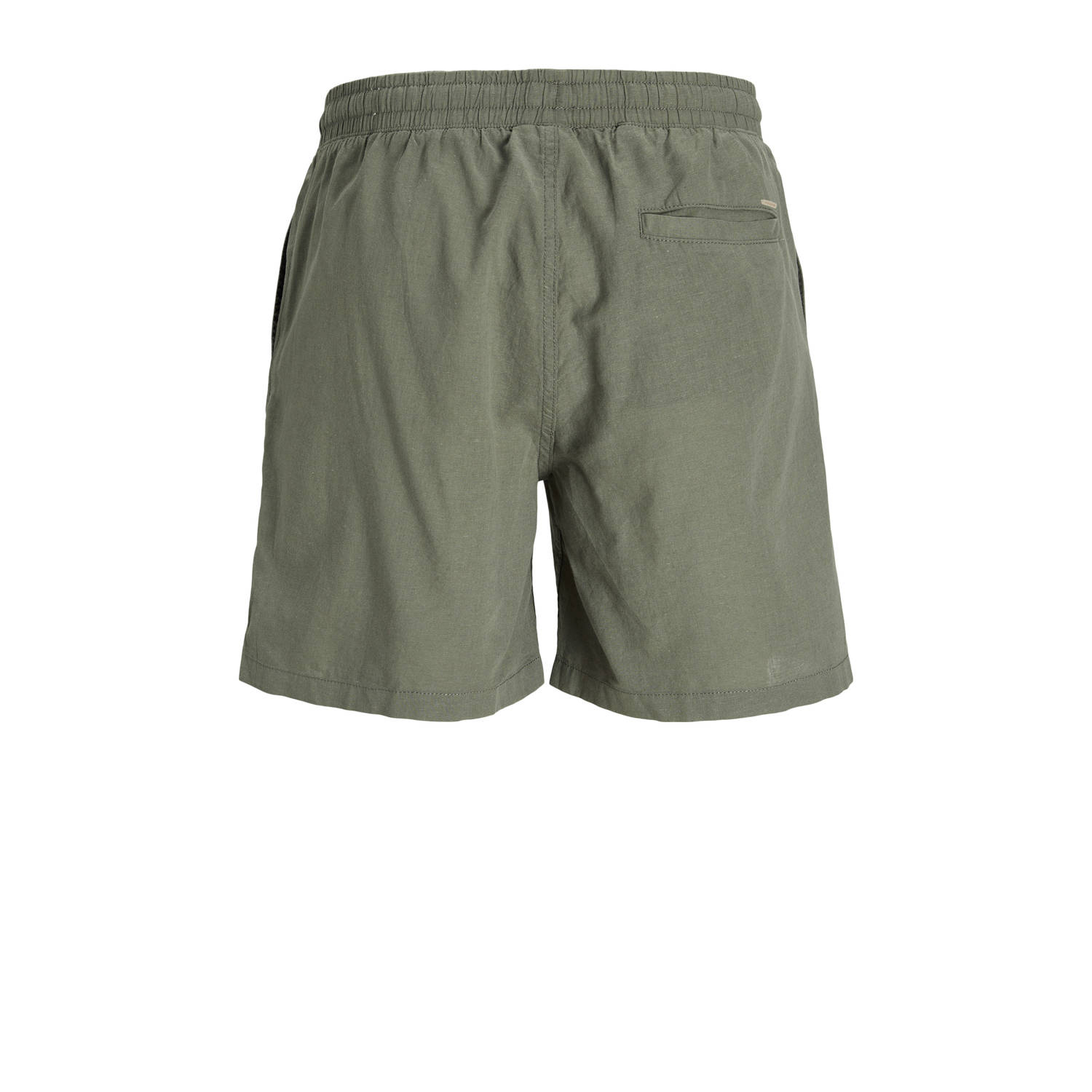 JACK & JONES PANTS STUDIO linnen regular casual short JPSTJAIDEN groen