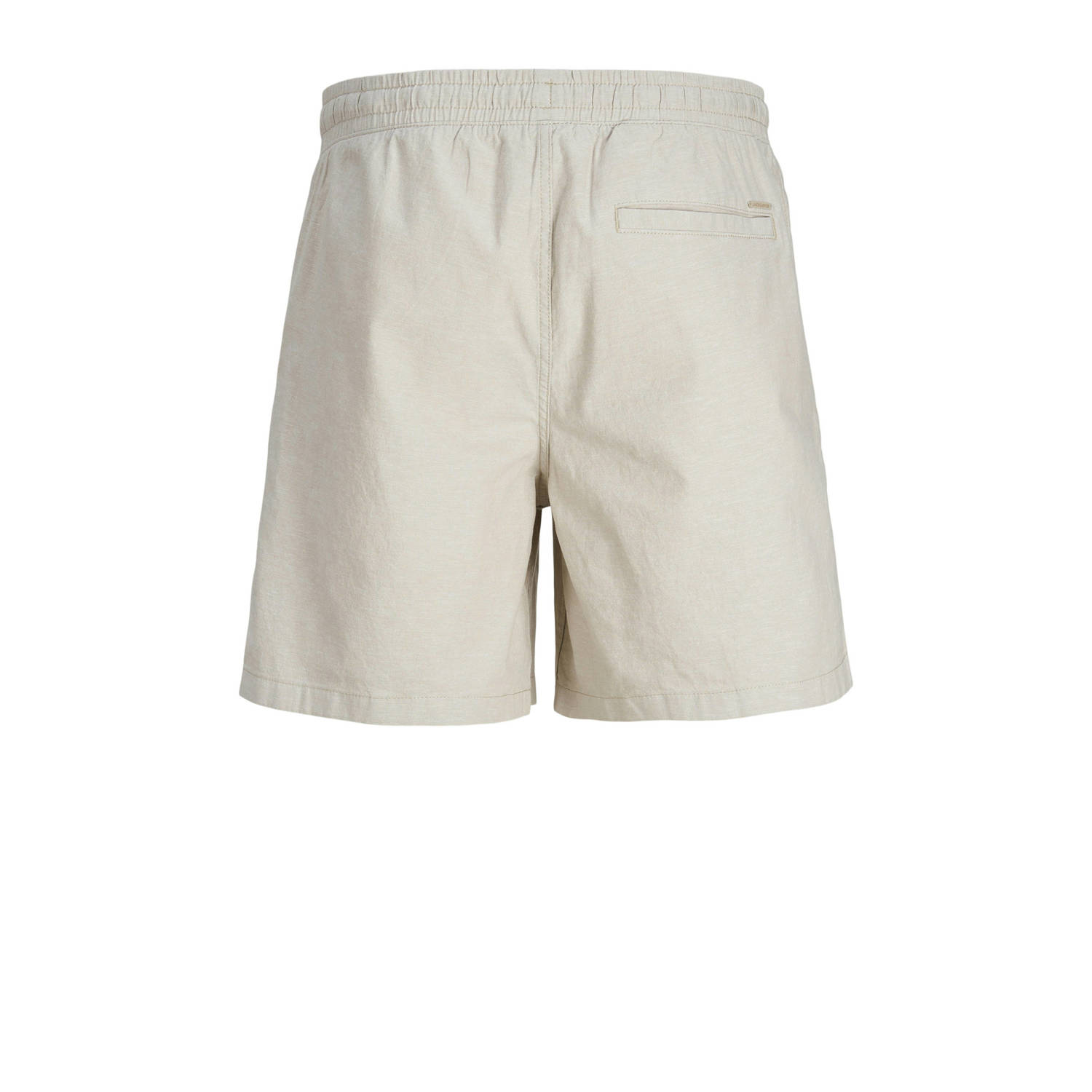 JACK & JONES PANTS STUDIO linnen regular casual short JPSTJAIDEN grijs