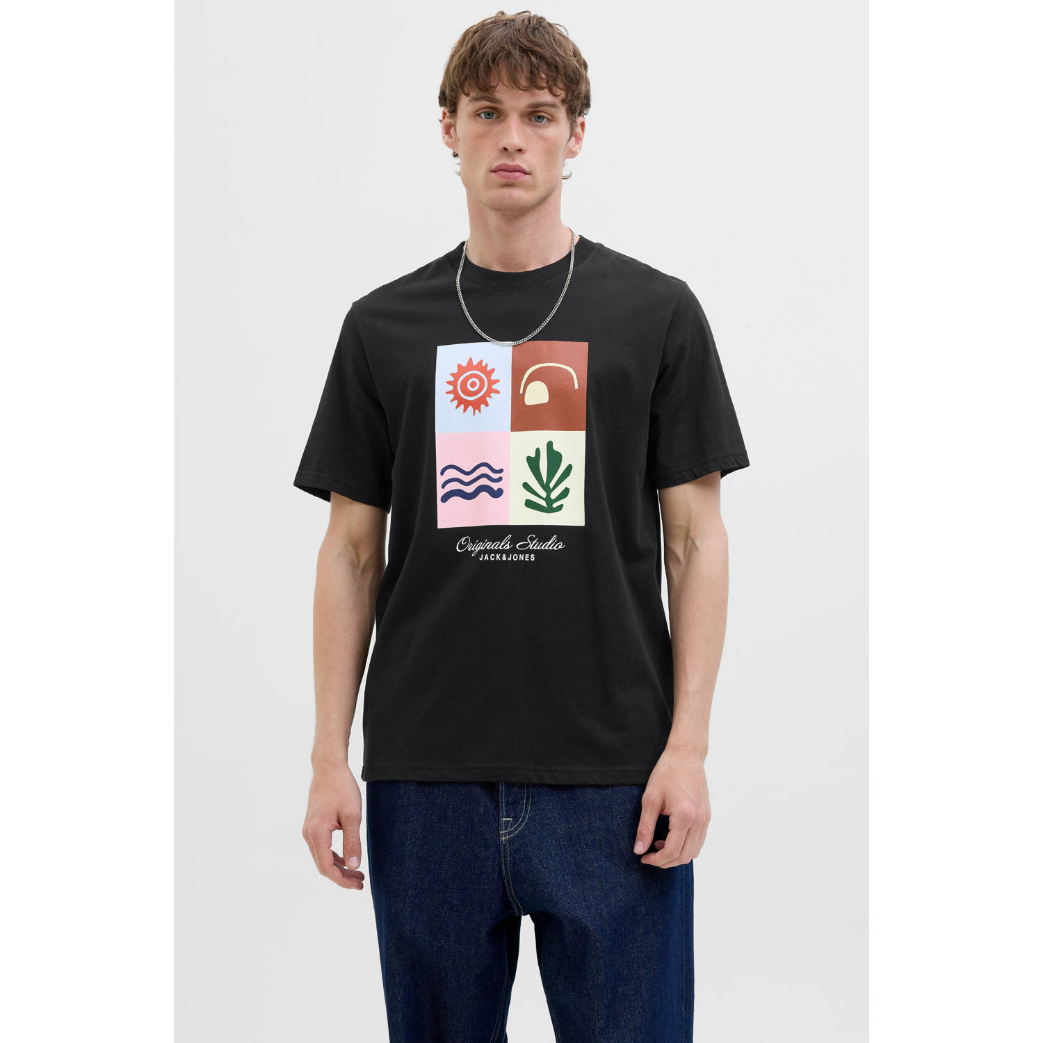 JACK & JONES ORIGINALS T-shirt zwart