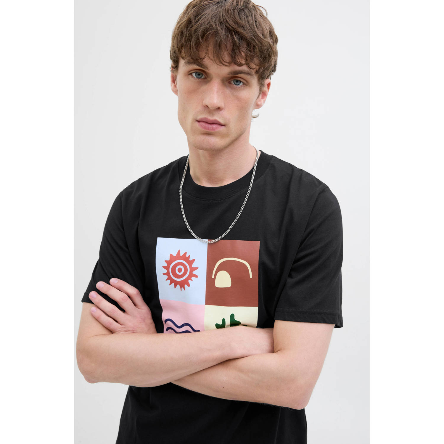 JACK & JONES ORIGINALS T-shirt zwart