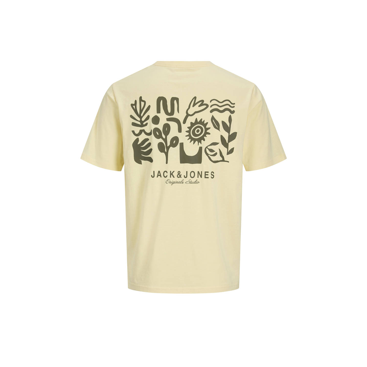 JACK & JONES ORIGINALS T-shirt lichtgeel