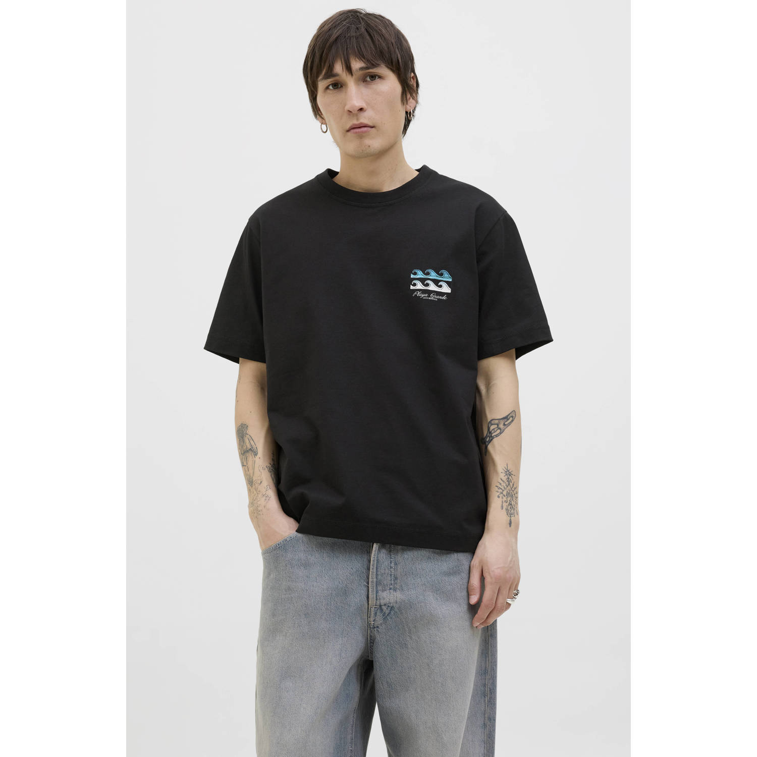 JACK & JONES ORIGINALS T-shirt zwart