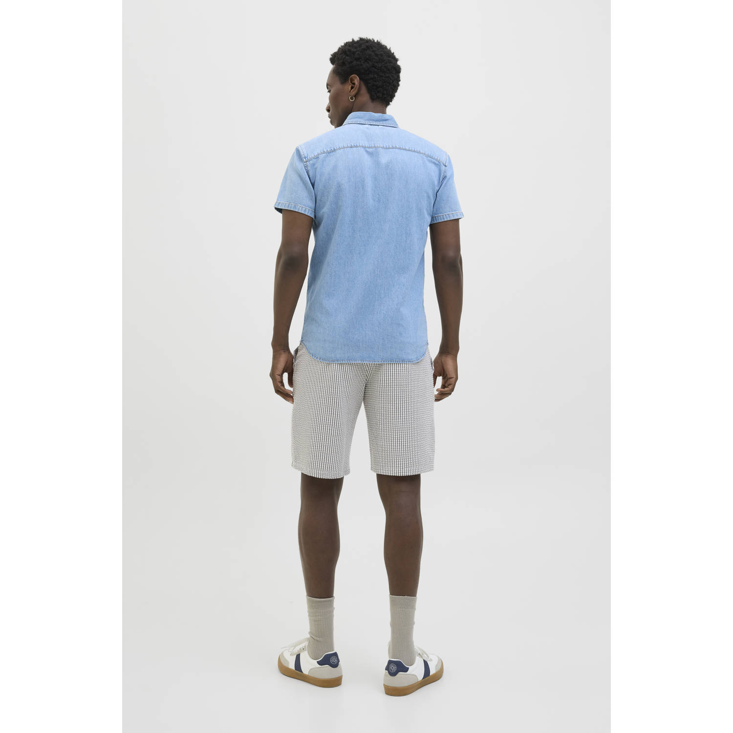 JACK & JONES PANTS STUDIO relaxed sweatshort donkerblauw