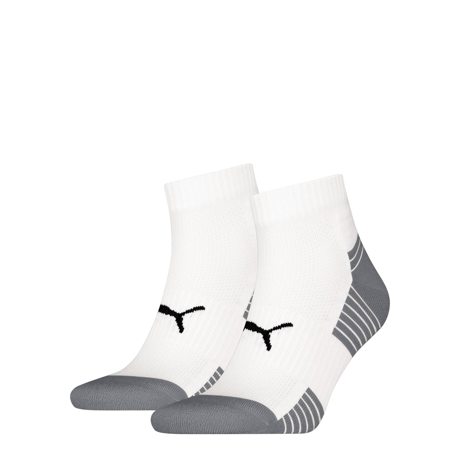 PUMA Korte sokken UNISEX SPORT CUSHIONED QUARTER 2P (2 paar)