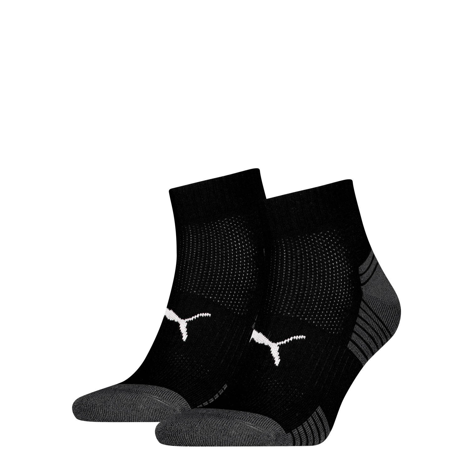 PUMA Korte sokken UNISEX SPORT CUSHIONED QUARTER 2P (2 paar)