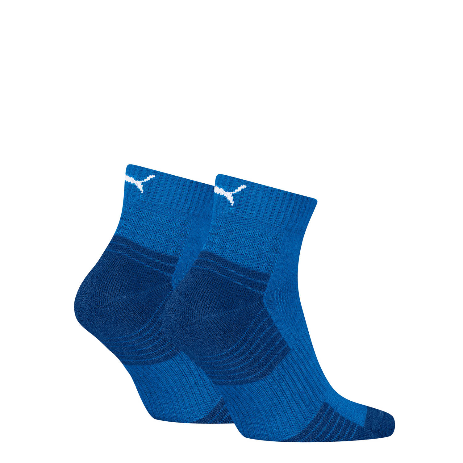 Puma sneakersokken set van 2 blauw