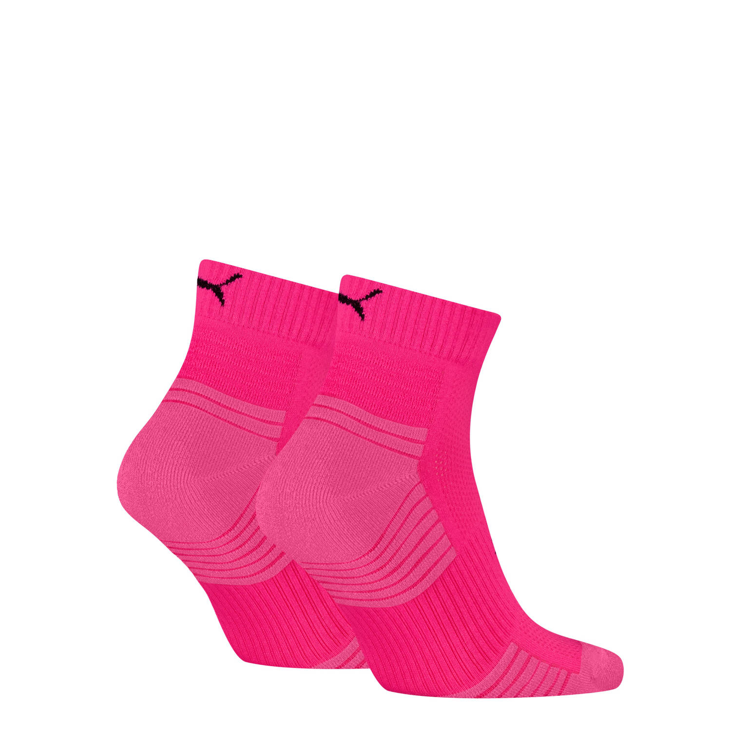 Puma sneakersokken set van 2 roze