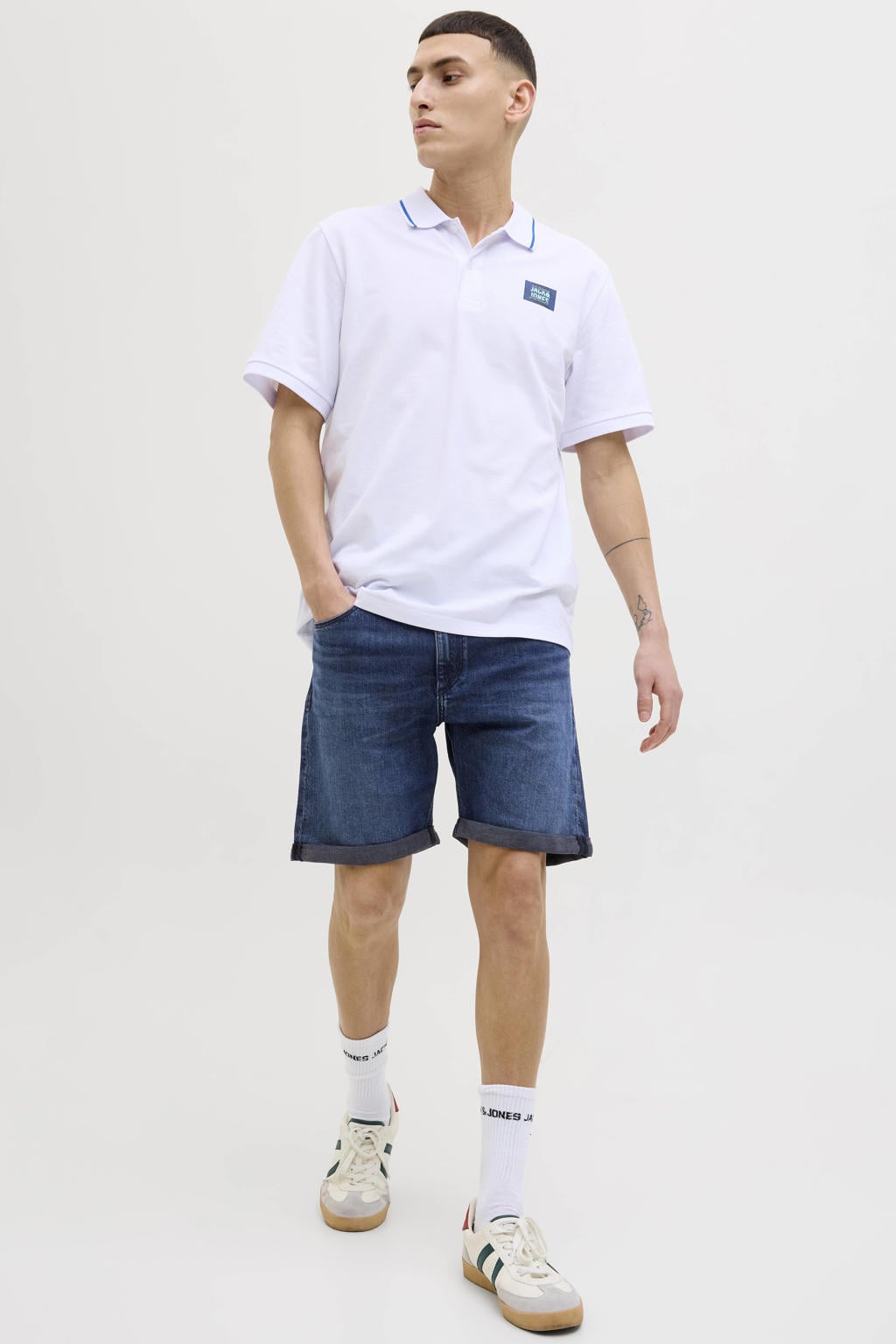 JACK & JONES JEANS INTELLIGENCE denim regular short JJIRICK JJIEVAN dark blue