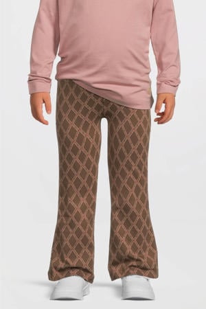 regular flared broek bruin
