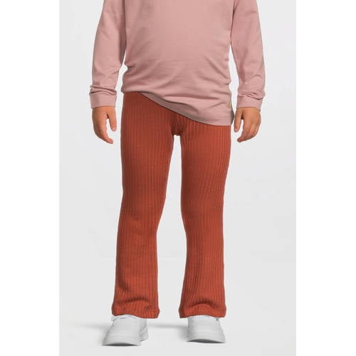 LEVV Little regular flared broek roodbruin afbeelding