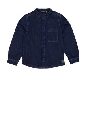 denim overhemd donkerblauw