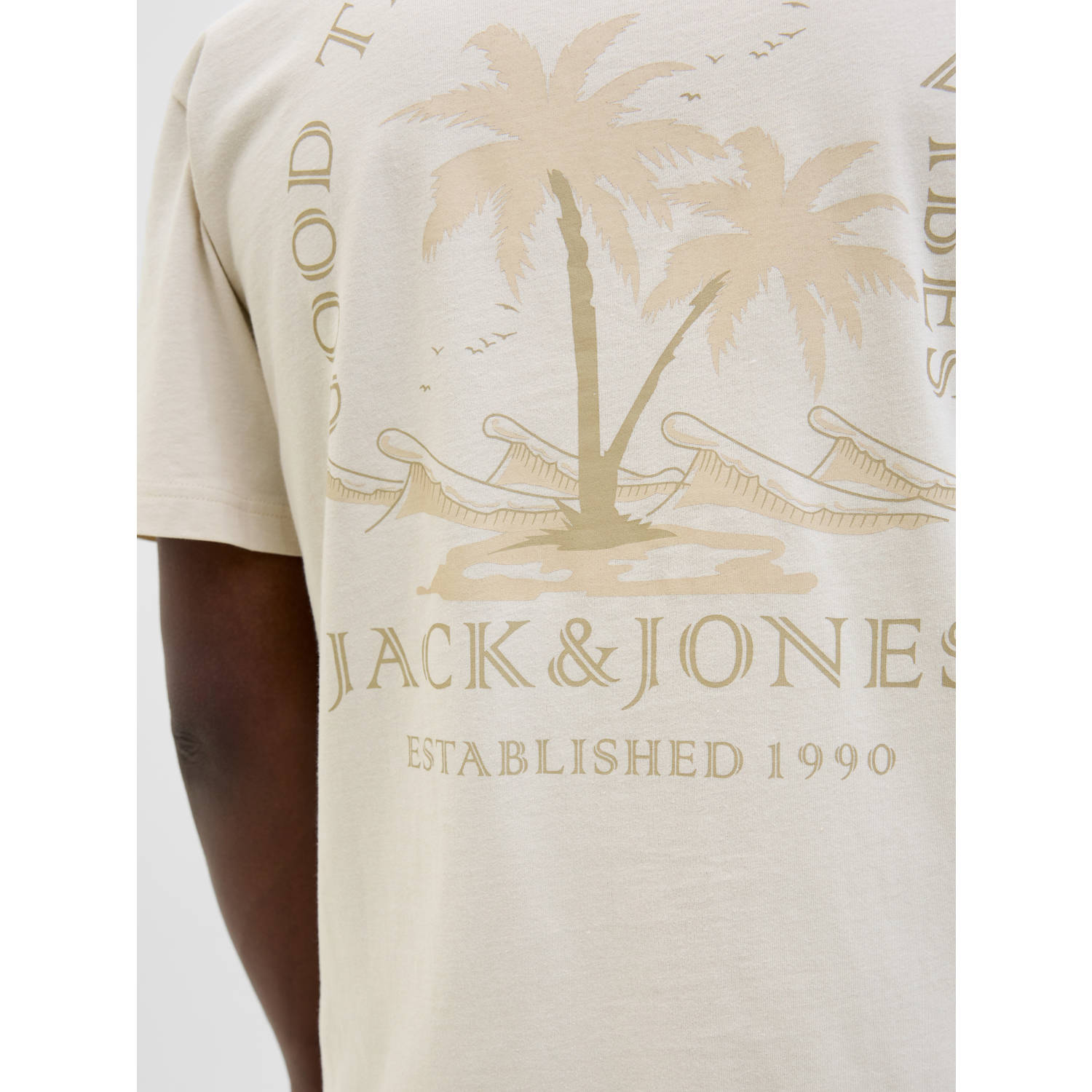 JACK & JONES PLUS SIZE T-shirt ecru