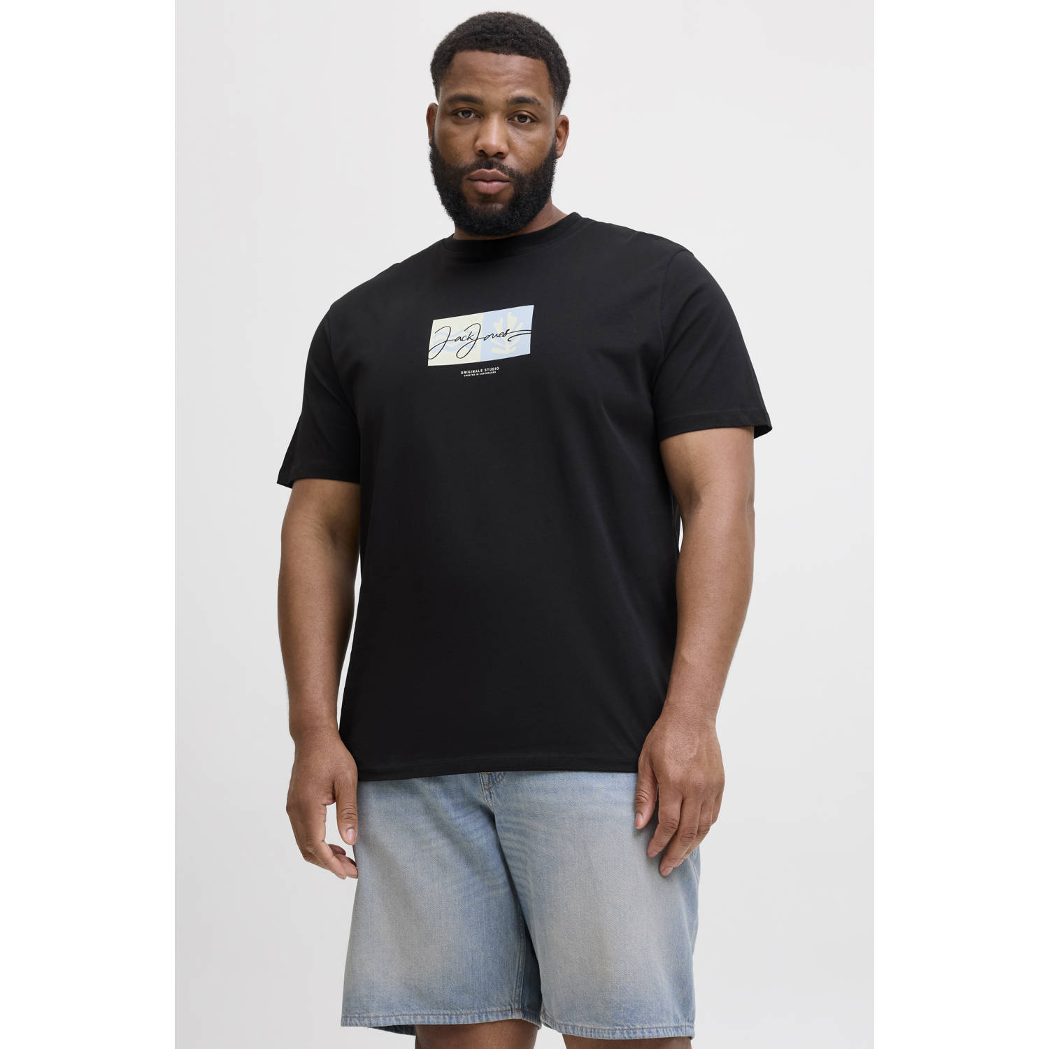 JACK & JONES PLUS SIZE T-shirt zwart
