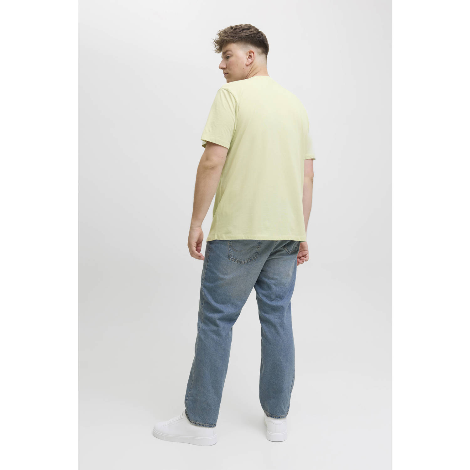 JACK & JONES PLUS SIZE T-shirt lichtgeel