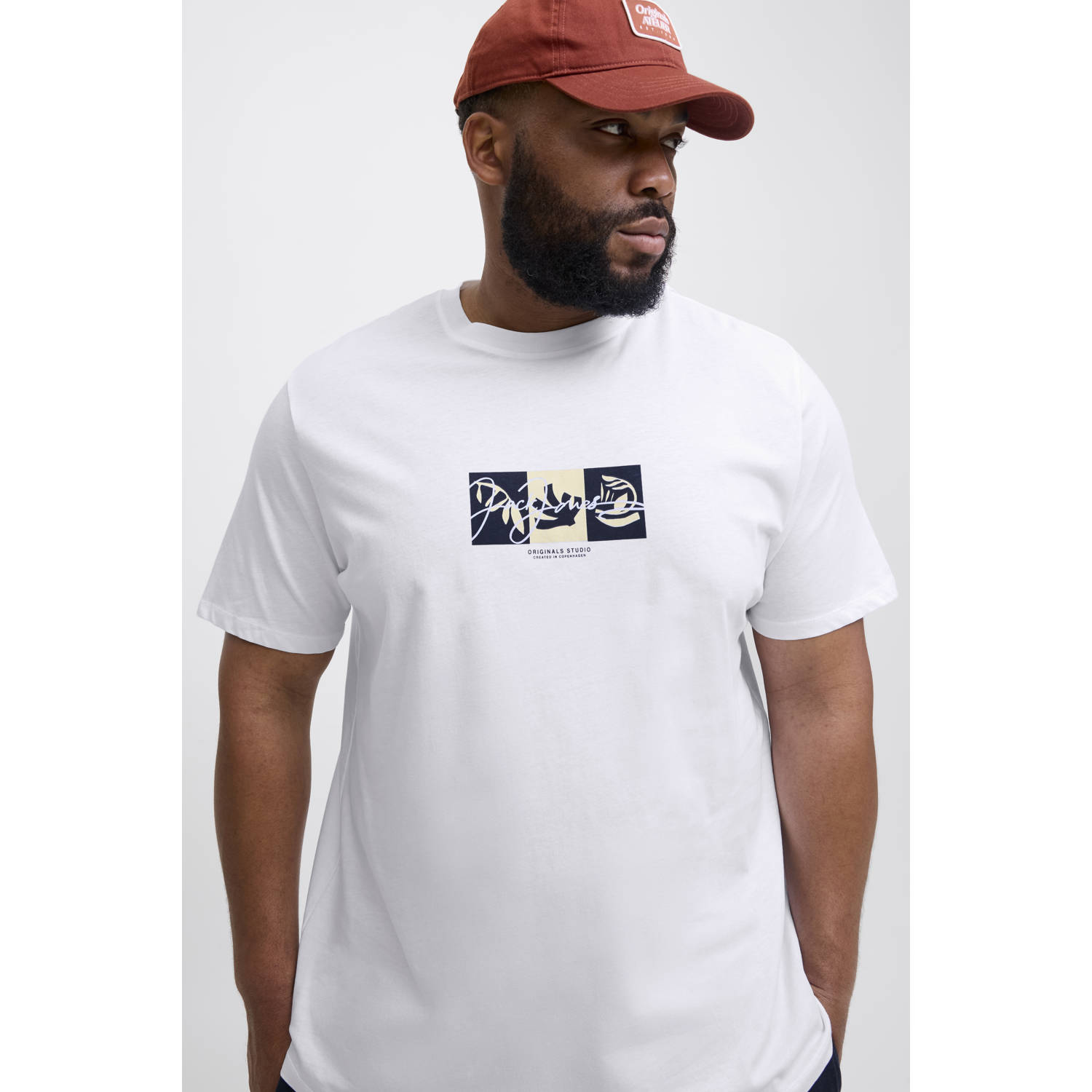 JACK & JONES PLUS SIZE T-shirt wit