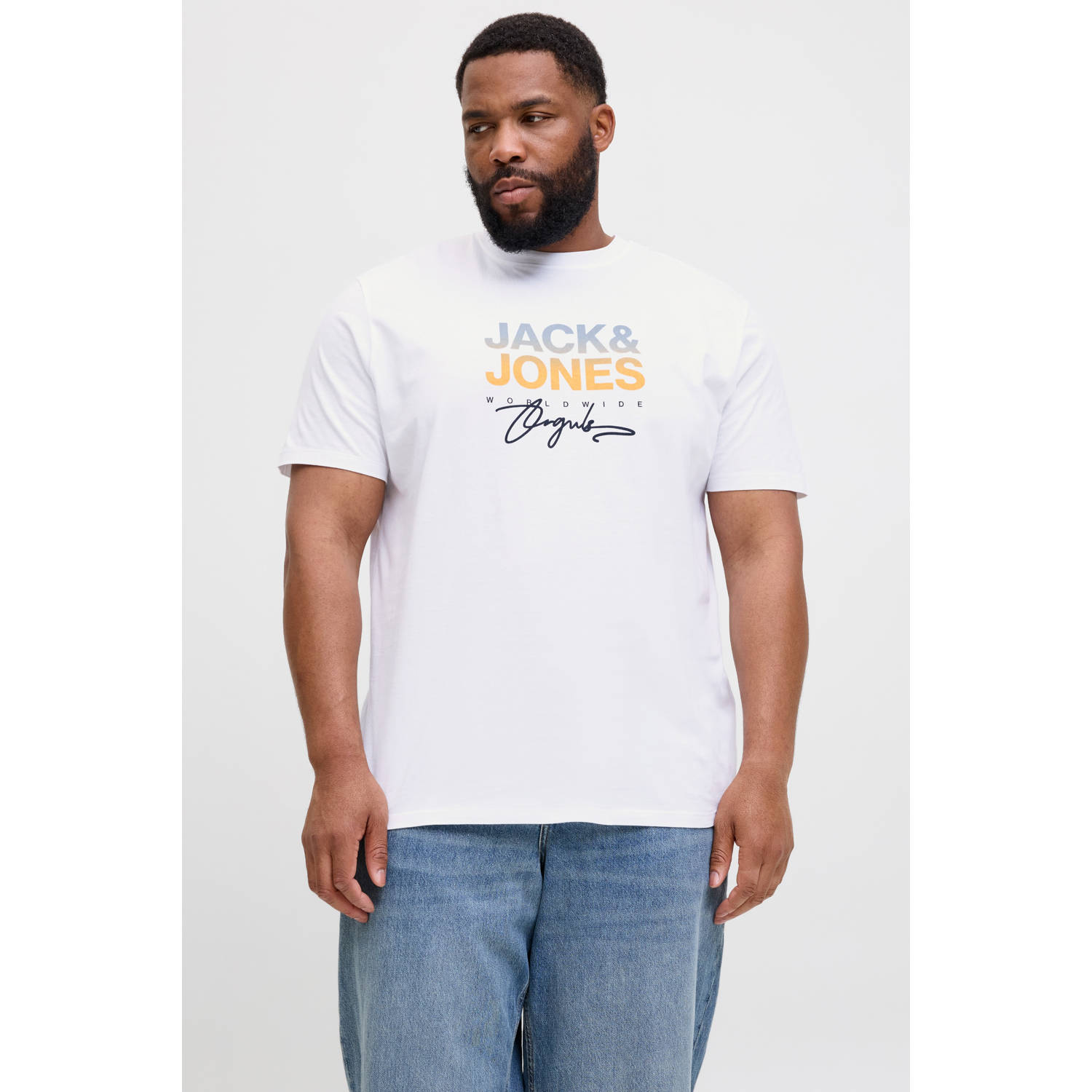 JACK & JONES PLUS SIZE T-shirt wit