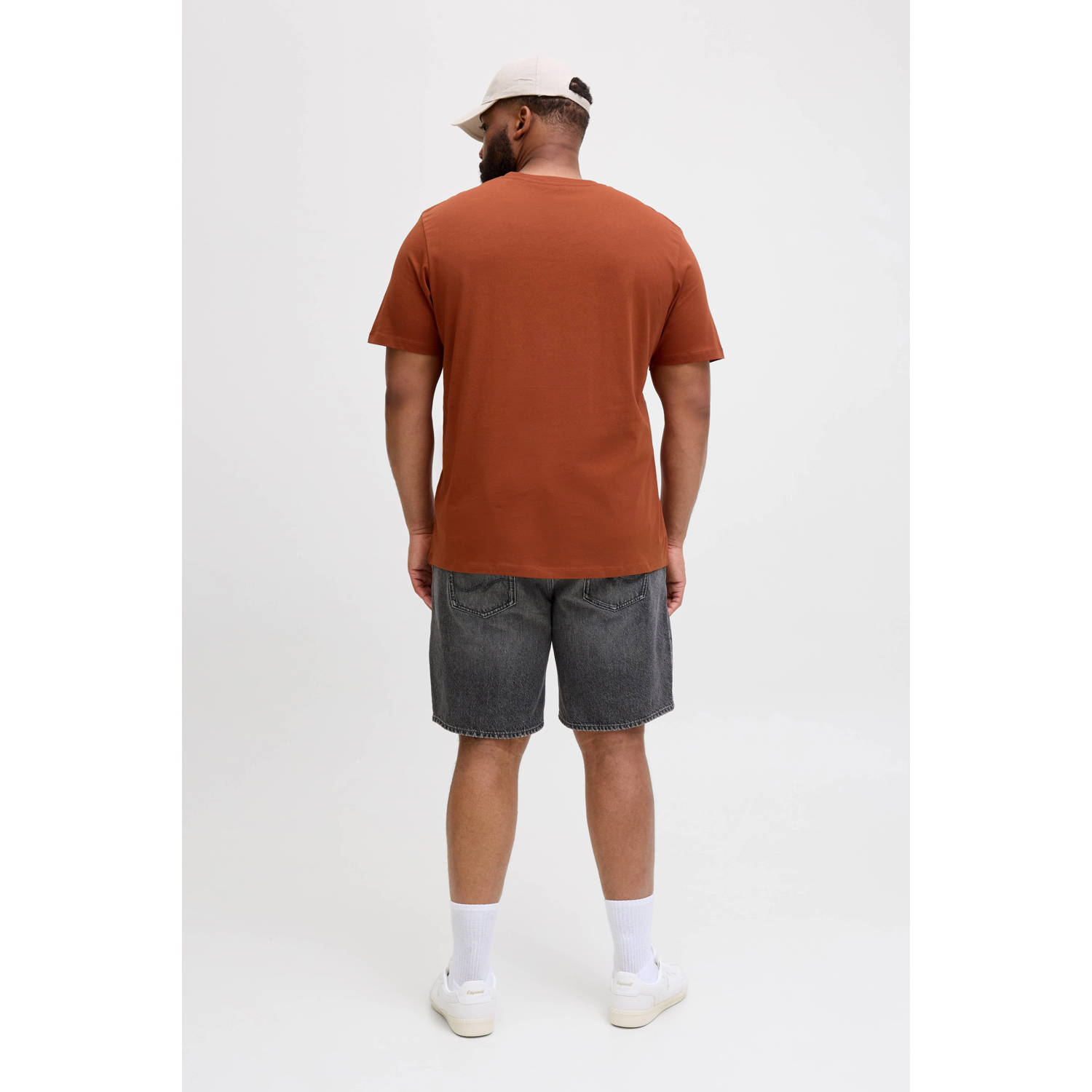 JACK & JONES PLUS SIZE T-shirt brique