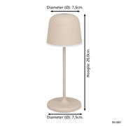 thumbnail: EGLO Tafellamp Mannera S Draadloos (20cm)